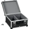 anndora CD Koffer für 40 Standard CD Cases - 29,5 x 29 x 18,5 cm - Schwarz