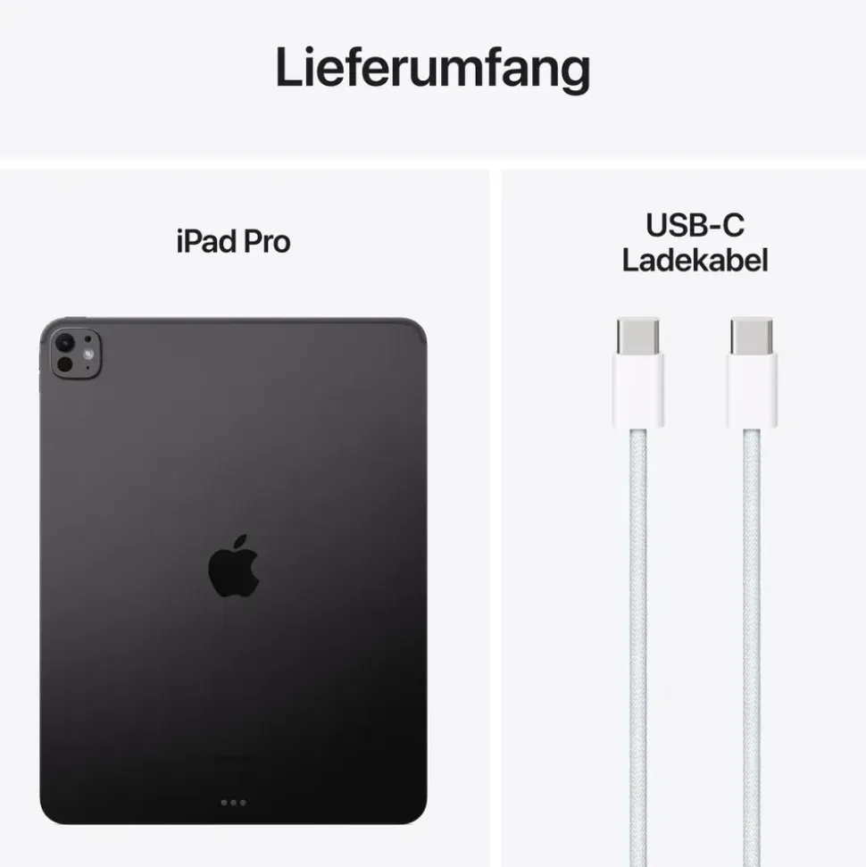 Apple iPad Pro M5 2025 13" 256 GB Wi-Fi Standardglas Space Schwarz