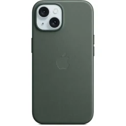Apple iPhone 15 Plus Feingewebe Case mit MagSafe immergrün