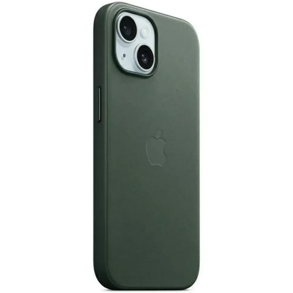 Apple iPhone 15 Plus Feingewebe Case mit MagSafe immergrün