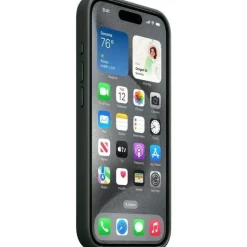 Apple iPhone 15 Plus Feingewebe Case mit MagSafe immergrün