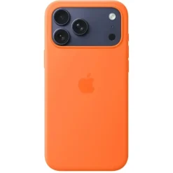 Apple iPhone 17 Pro Max Silikon Case mit MagSafe Orange