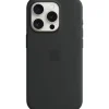 Apple iPhone 15 Pro Max Silikon Case mit MagSafe schwarz