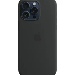 Apple iPhone 15 Pro Max Silikon Case mit MagSafe schwarz
