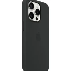 Apple iPhone 15 Pro Max Silikon Case mit MagSafe schwarz