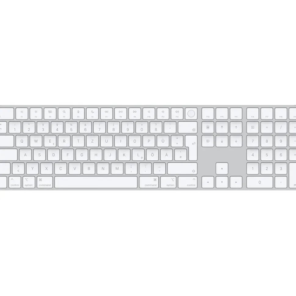 Apple Magic Keyboard mit Touch ID und Ziffernblock DE weiß