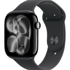 Apple Watch Series 11 GPS 46mm Jet Black Aluminium Sport Band black M/L