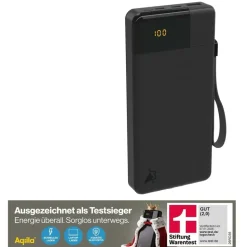 aqiila Powerbird B20+ Powerbank 20000 mAh schwarz