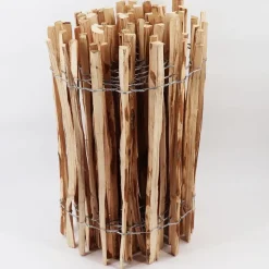 Aquagart Staketenzaun 20 m x 120 cm Braun/Holz