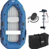 Aqua Marina Classic Advanced Fischerboot mit Elektromotor T-18 Motor Blue - blau