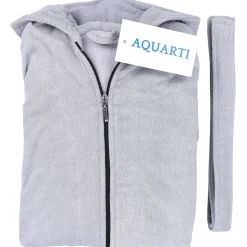 Aquarti Bademantel Aquarti Grau XL