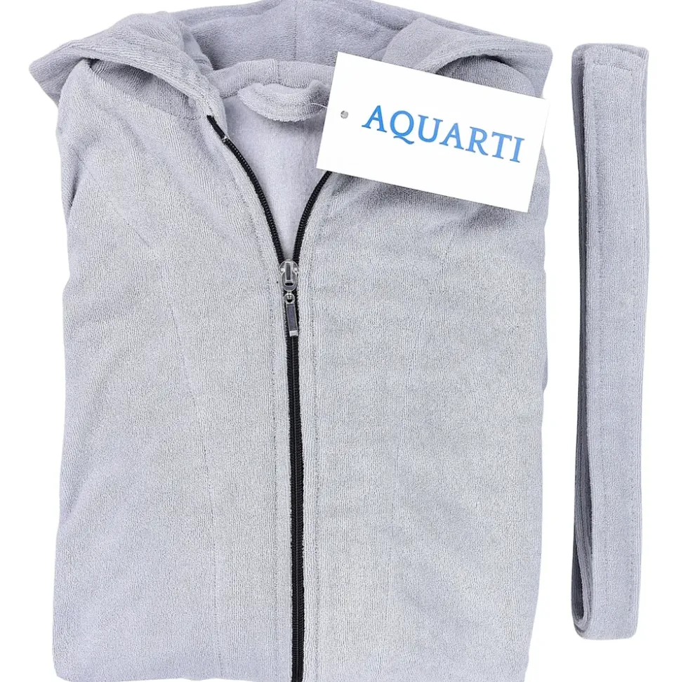 Aquarti Bademantel Aquarti Grau XL