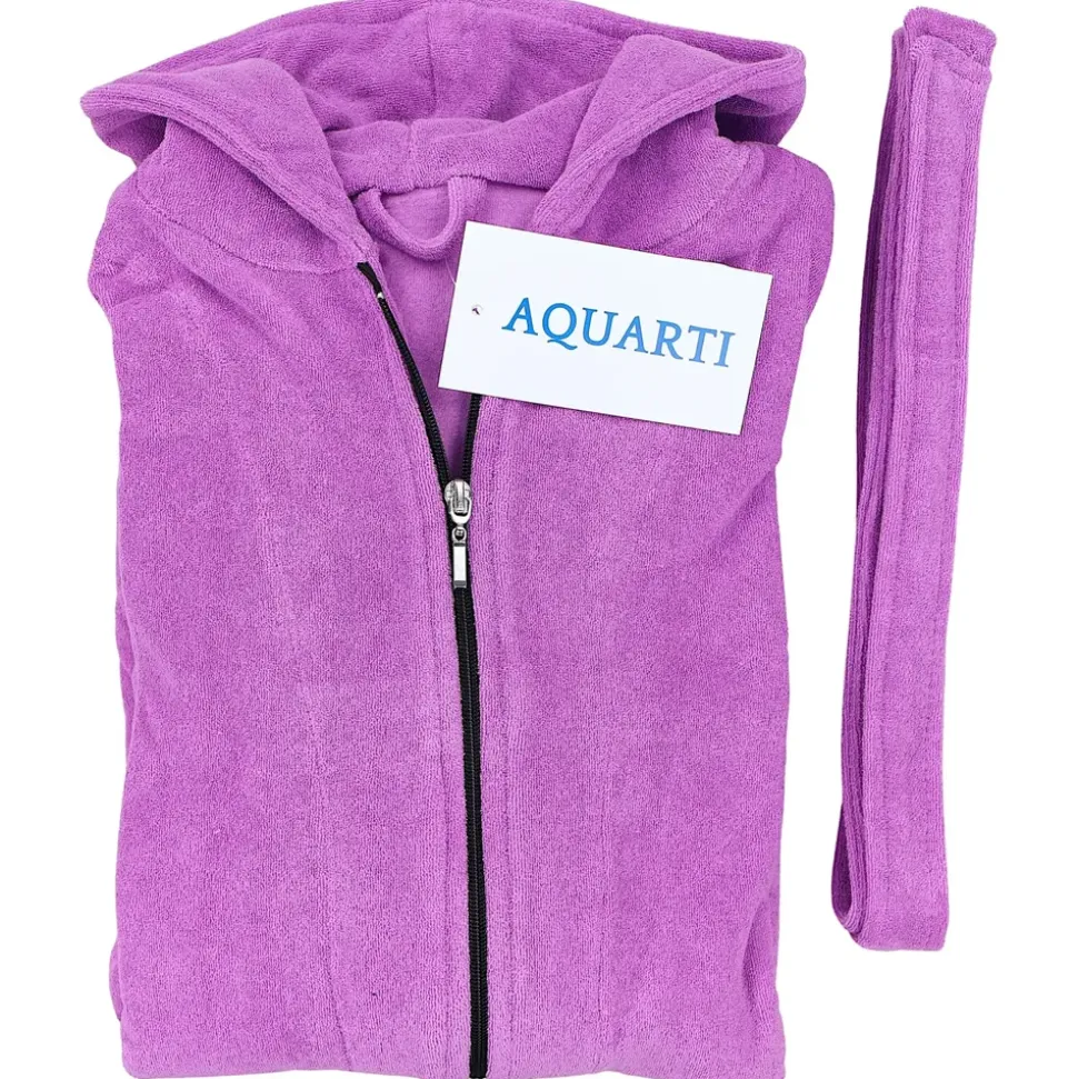 Aquarti Bademantel Aquarti Lila S