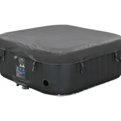 Arebos Whirlpool 154 x 154 x 65 cm Schwarz