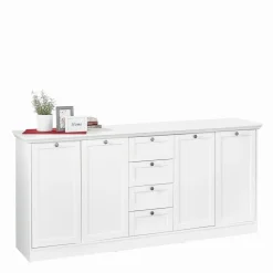 ARGONAUTA Sideboard 200 x 90 x 40 cm Weiß