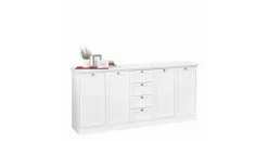 ARGONAUTA Sideboard 200 x 90 x 40 cm Weiß