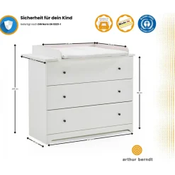 Arthur Berndt BABYMÖBEL-KOMPLETTSET Thilo 3-tlg.