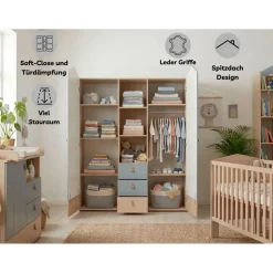 Arthur Berndt Babyzimmer Mega-Set Roofy 6-tlg. 2-türig