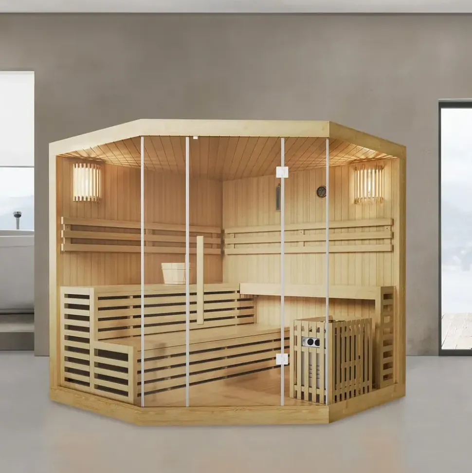 Artsauna Espoo200 Premium inkl. 8 kW Ofen + int. Steuerung