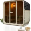 Artsauna Fasssauna Fjora 9 kW Ofen Glasfront