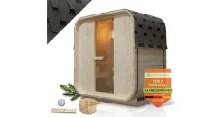 Artsauna Fasssauna Nolvik M inkl. 3,6 kW Ofen + Zubehör