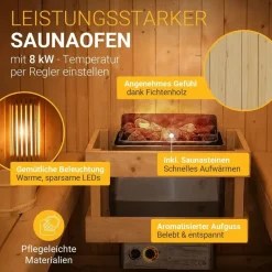 Artsauna Spitzbergen 220 inkl. 8 kW Ofen