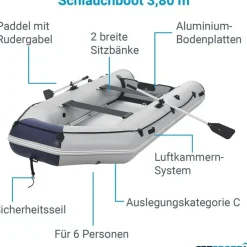 ArtSport Schlauchboot 3,80 m