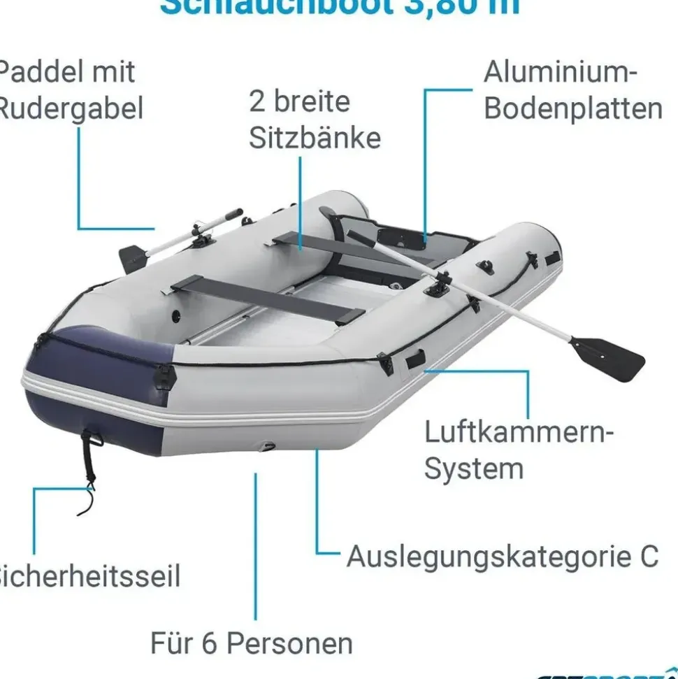 ArtSport Schlauchboot 3,80 m