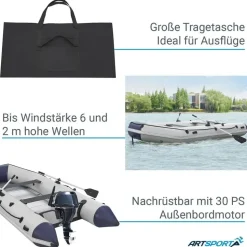 ArtSport Schlauchboot 3,80 m