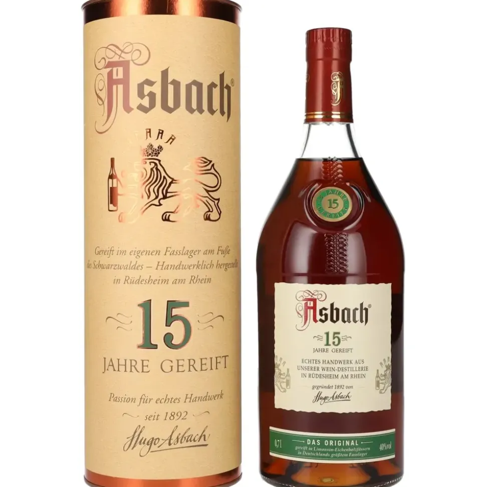 Asbach 15 Jahre 40 % vol 0,7 l Geschenkbox