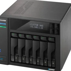 ASUSTOR Lockerstor 6 Gen2+ NAS Desktop, Intel Celeron®, N5105, 8 GB, DDR4