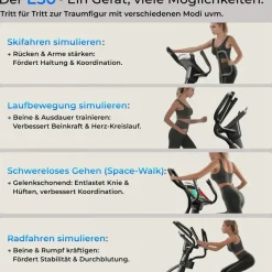 AsVIVA Crosstrainer E50 Pro Grau