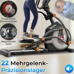 AsVIVA Crosstrainer E50 Pro Grau