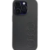 Audi iPhone 14 Pro Kunstleder Case schwarz