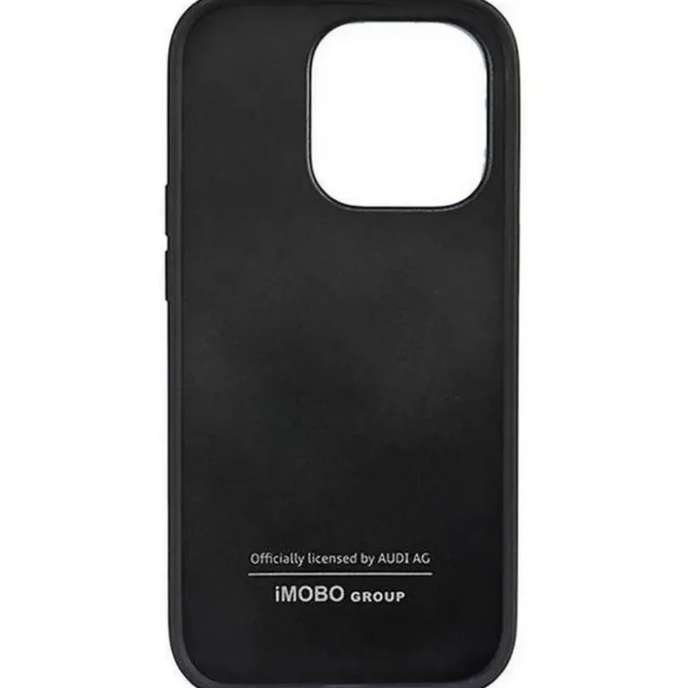 Audi iPhone 14 Pro Kunstleder Case schwarz