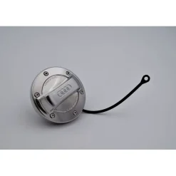Audi Tankdeckel Aluminiumoptik Tankverschluss Deckel Logo, silber