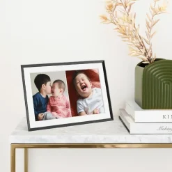 Aura Frames AF905 Photoframe Carver Mat - Gravel with white mat 25,4cm (10") Digitaler Bilderrahme