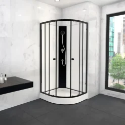 Aurlane Factory Komplettdusche 85 x 85 cm schwarz