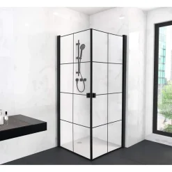 Aurlane Marwell Komplettdusche rechts 90 x 200 cm Duschwanne D648360641500