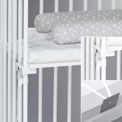 babybay Boxspring XXL Beistellbett weiß lackiert