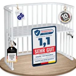 babybay Maxi Beistellbett seidenmatt weiß