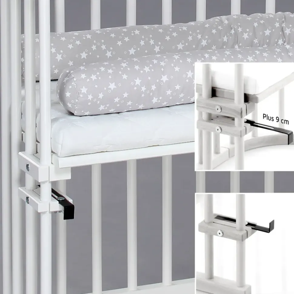 babybay Maxi Beistellbett seidenmatt weiß