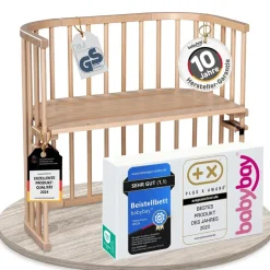babybay Original Beistellbett seidenmatt klarlackiert