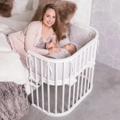 babybay Original Beistellbett seidenmatt weiß