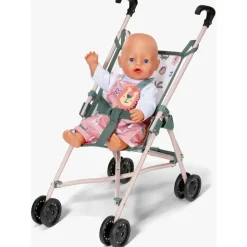 BABY BORN Puppenbuggy Teddy grün/weiß