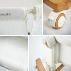 BabyGO Amila Beistellbett creme