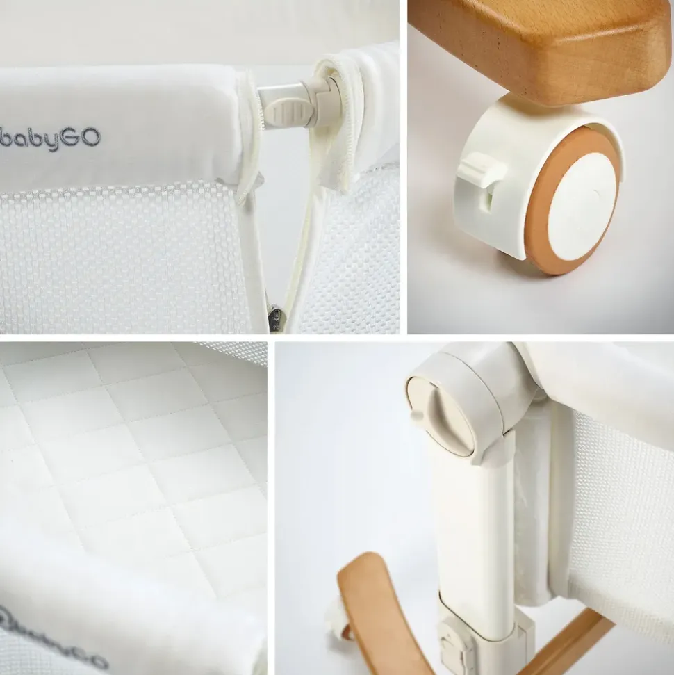 BabyGO Amila Beistellbett creme