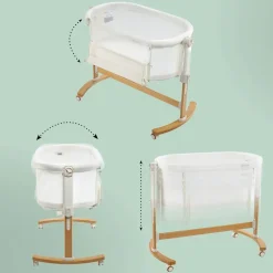 BabyGO Amila Beistellbett creme