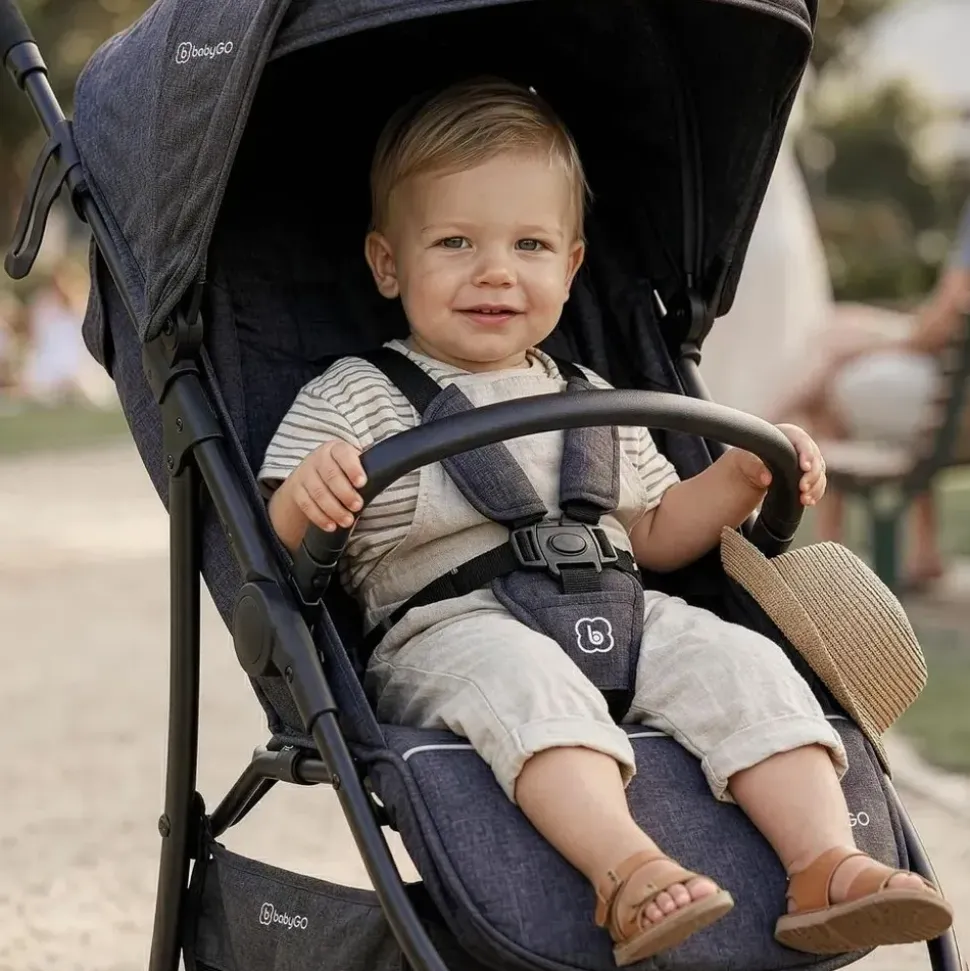 BabyGO 3 in 1 Kinderwagen black