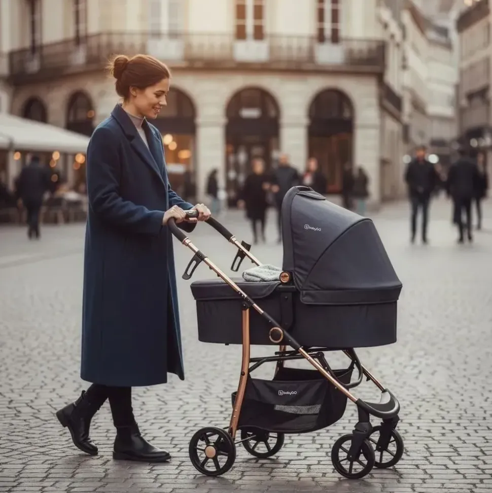 BabyGO 3 in 1 Kinderwagen black